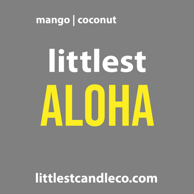 ALOHA! mango + coconut candle